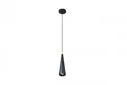 Decorul lămpii suspendate conice Evi din aluminiu negru 4410.