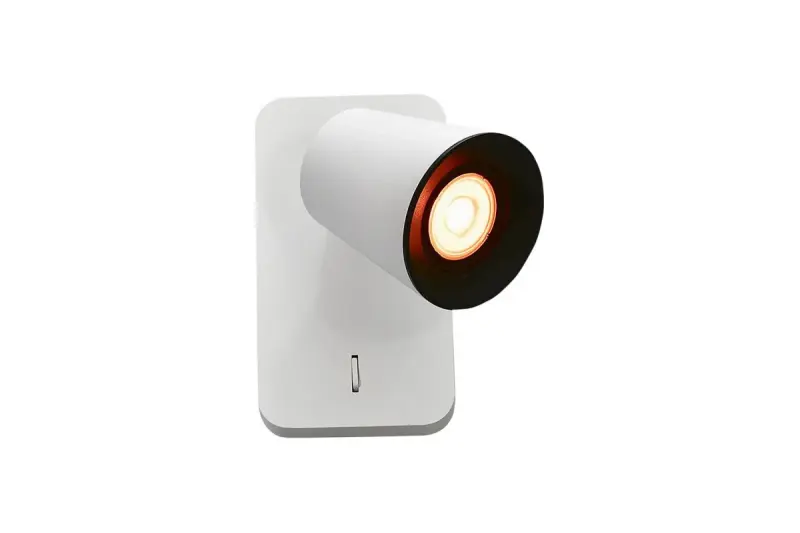 Lampă de perete modernă Decor Elli, albă, cu întrerupător 4434.