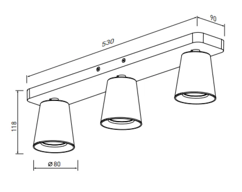 Decorațiuni Elli, lustră modernă albă cu 3 surse de lumină 4502.