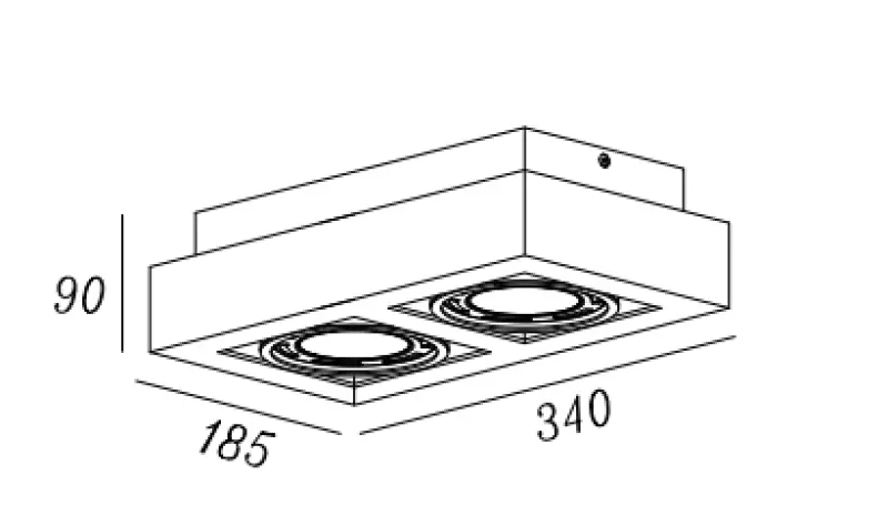 Decor Loid este un plafon funcțional în formă de dreptunghi, de culoare neagră, cu 2 puncte de lumină și 4700 de lumeni.