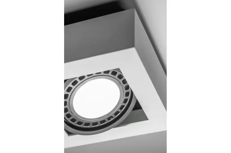 Decorul lămpi funcționale de tavan Loid, de culoare albă, cu 1 punct și 1 sursă de lumină, 4632.