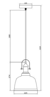 Decor Muscari II este o lustră suspendată neagră din sticlă fumurie într-o finisare metalică, cu un suport din alamă (lamphouder) 3688.