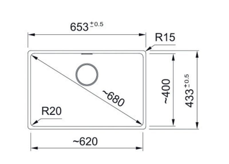 Franke Maris MRG 210-62 Fragranite Onyx chiuvetă de suprafață plană
