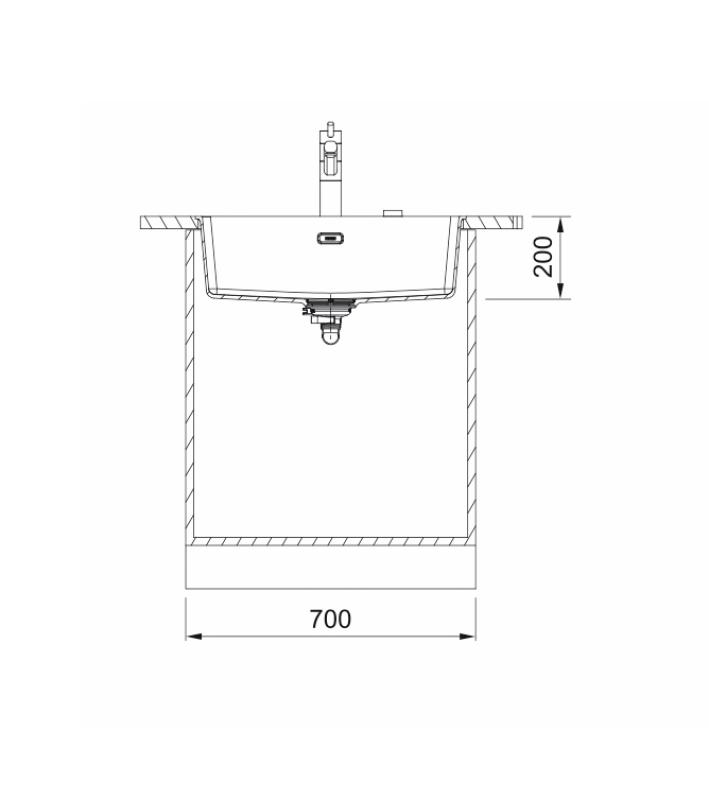Franke Maris MRG 210-62 Fragranite chiuvetă de stridii montare la nivel
