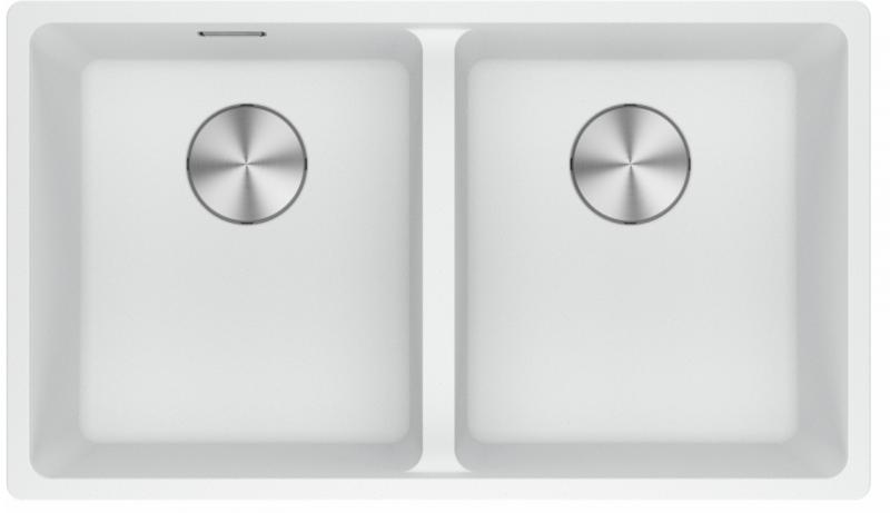 Franke Maris MRG 220-35-35 Fragranite Polar white chiuvetă dublă de suprafață