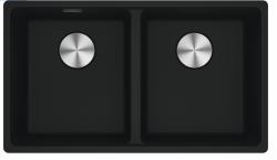 Franke Maris MRG120-35-35 Fragranite Matt negru chiuveta dublă de sub blat