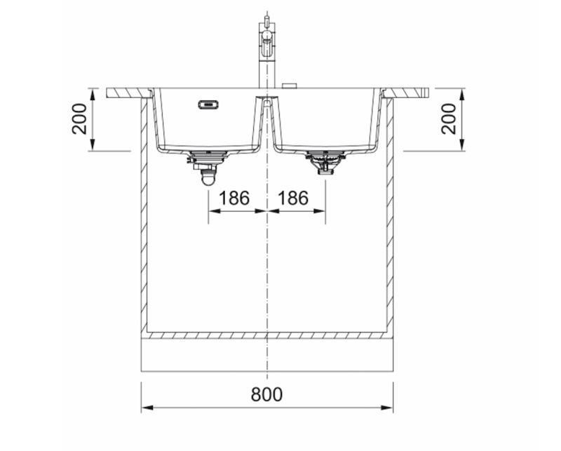 Franke Maris MRG 220-35-35 Fragranite Oyster chiuveta dublă încorporabilă