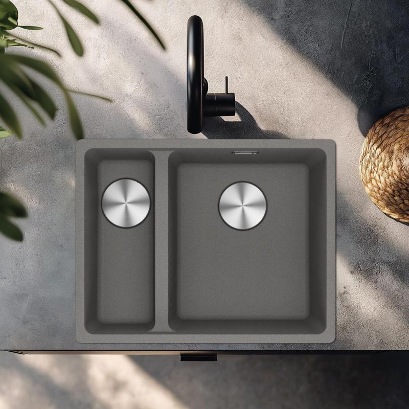 Franke Maris MRG 260-34-15 Chiuvetă din granit gri Fragranite cu partea dreapta pentru montaj la nivel