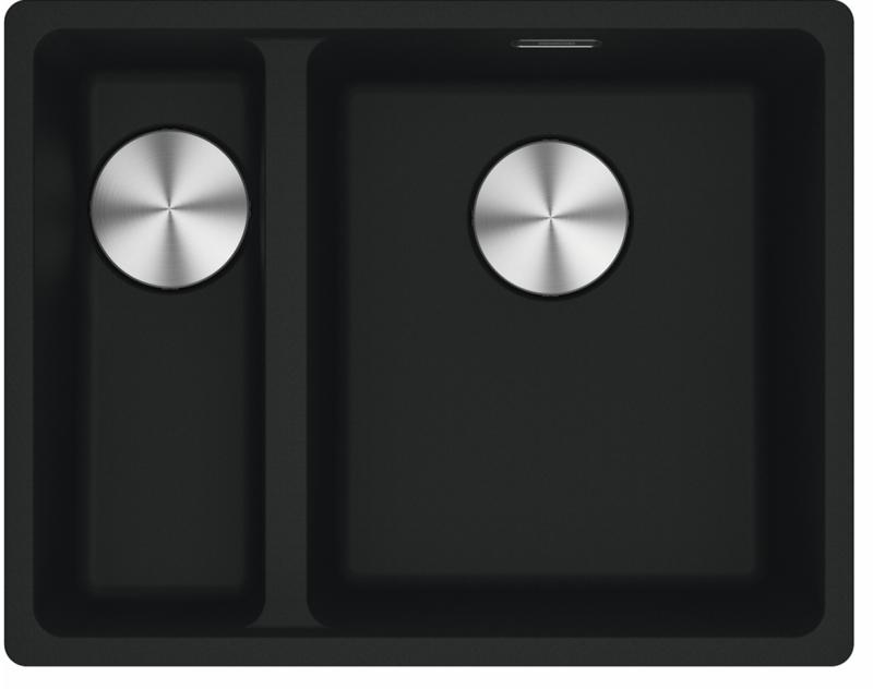 Franke Maris MRG 260-34-15 Fragranite Matt negru chiuvetă Dreapta montare la nivel
