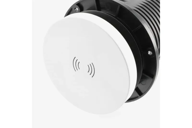 Indux Lift încastrabilă în blatul de lucru, cu împământare perimetrală albă, priză de bucătărie cu iluminare, 2 x USB și încărcare wireless 1208957838.