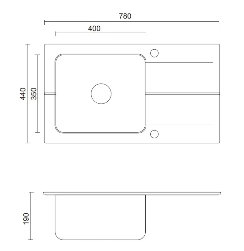 Chiuvetă cu bază Quadri Fusion din oțel inoxidabil cu suprafață de scurgere din granit onix, reversibilă 78x44 1208957871.