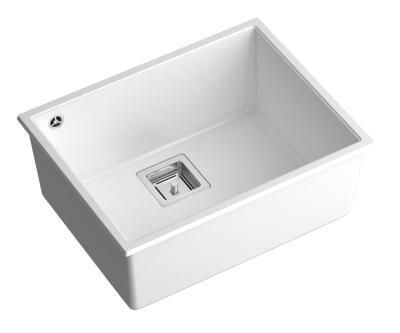 Quadri Quadrangle granit alb, cu chiuvetă subblat de 55x42 cm 1208957884