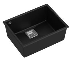 Quadri Quadrangle negru granit chiuvetă sub blat 55x42 1208957885