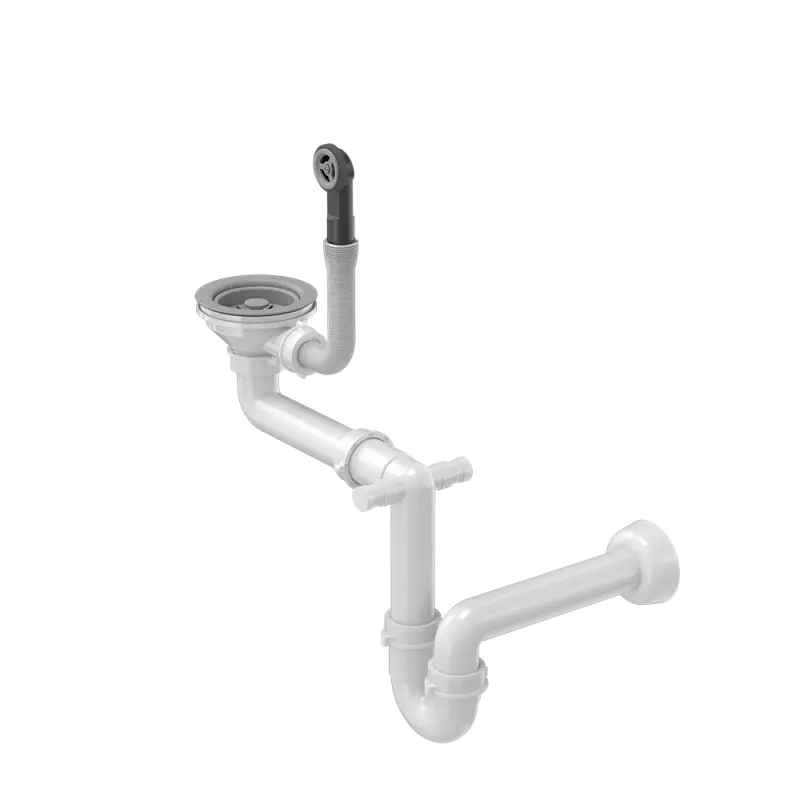 Quadri  Set de scurgere gri cu preaplin pentru o chiuvetă 1208957900