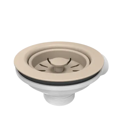 Quadri Set de scurgere cu preaplin pentru chiuvetă culoare nisip bej 1208957901