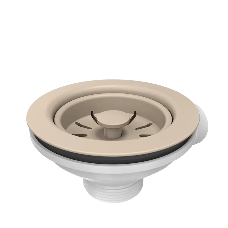 Quadri Set de scurgere cu preaplin pentru chiuvetă culoare nisip bej 1208957901