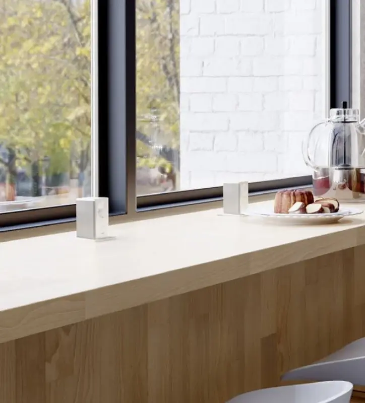 Indux Push priză extensibilă albă cu pământ cu 1xUSB A și 1xUSB C cu capac din oțel inoxidabil 1208957929