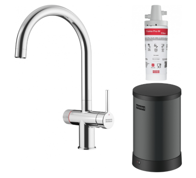 Franke Maris water hub 4L boiler 3-1 cu robinet mecanic de apă clocotită Twist crom 160.0705.687