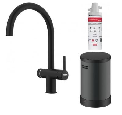 Franke Maris water hub 4L boiler 3-1 cu robinet electronic de apă fierbinte Touch, negru mat, cu set de amestecare waterhub 1208957949