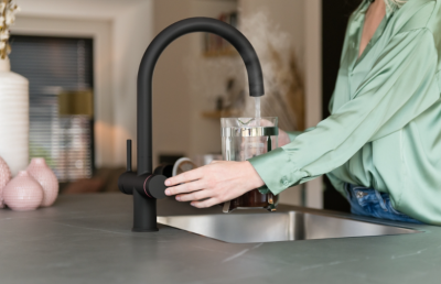 Franke Maris water hub 4L boiler 3-1 cu robinet electronic de apă fierbinte Touch, negru mat, cu set de amestecare waterhub 1208957949