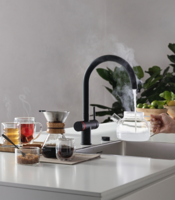 Franke Maris water hub 4L boiler 3-1 cu robinet electronic de apă fierbinte cu atingere, negru mat, cu bypass waterhub 1208957950.
