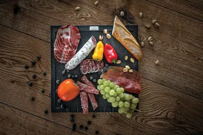 Aquadesign Unix  Suport de scurgere din granit 35x35cm negru 1208958214