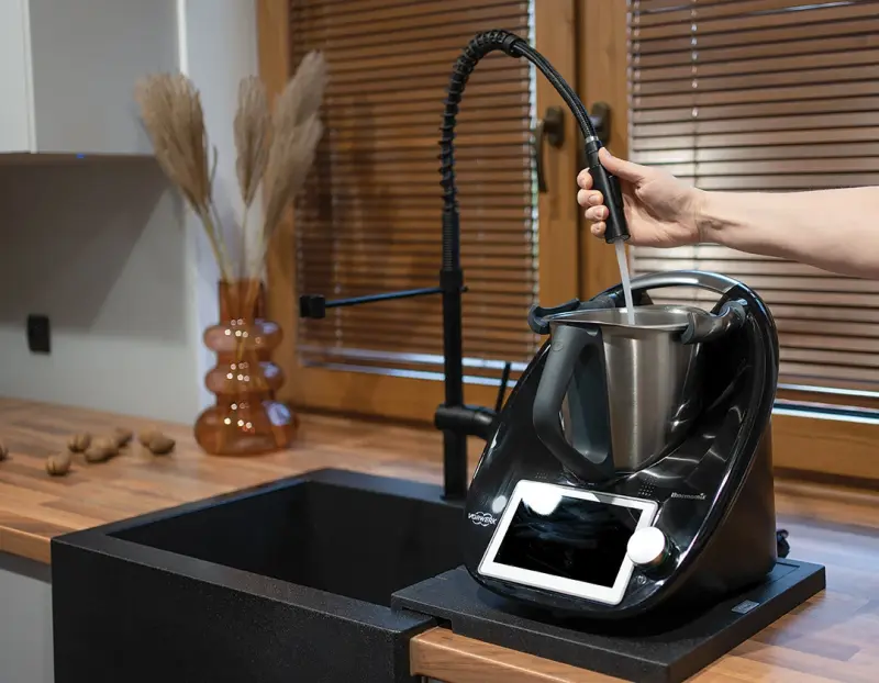 Aquadesign Unix  Suport de scurgere din granit 35x35cm negru 1208958214