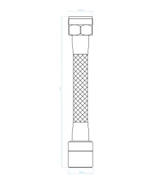 Aquadesign 2-funcție perlator extins cu gura de scurgere flexibilă 13 cm crom M22 și M24 1208958229