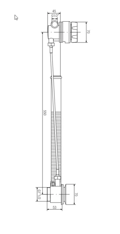 Scurgerea de baie PB din oțel inoxidabil cu preaplin și combinatie de umplere a băii 1208958389