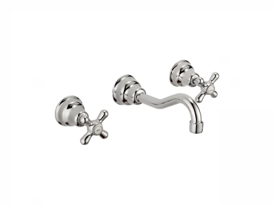 Robinetul pentru chiuvetă cu trei găuri Huber Croisette, aurit, CS0035102G.