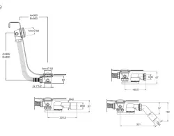Revoluția apei, gură de scurgere pentru cadă cu deschidere push to open, alb mat1208958398