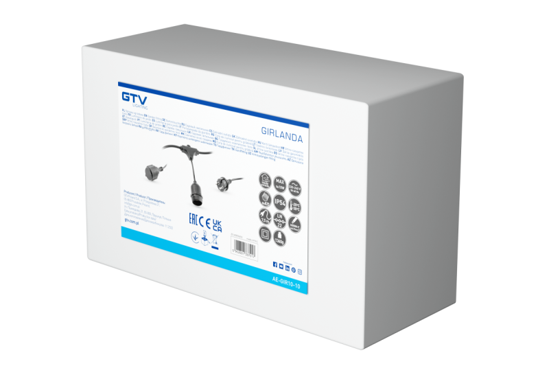 Decor Ghirlandă de grădină 10m AC220-240V 50-60Hz 10xE27 2x0 75mm 1208958646