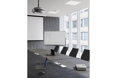 Cablu de prelungire PRESTINO încorporat în birou, 2x priză franceză, USB A+C, RJ45, HDMI, cablu 1.5m, argintiu 1208958675