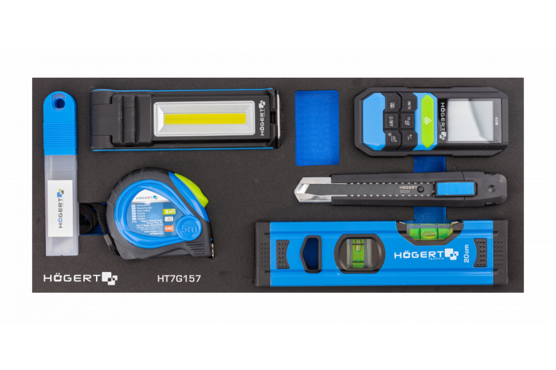 Hoegert Cabinet de scule cu 7 sertare și o ușă laterală cu accesorii, 544 bucăți. 1208962010