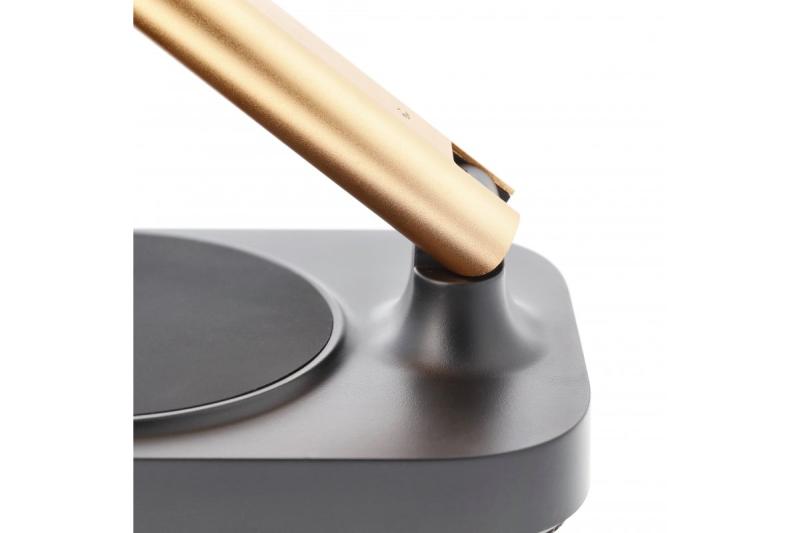 Decor Lampă de birou Bressi 8W 450lm AC220-240V 3-CCT Încărcare wireless USB PF>0 5 RA>80 Negru / Aur 1208962479