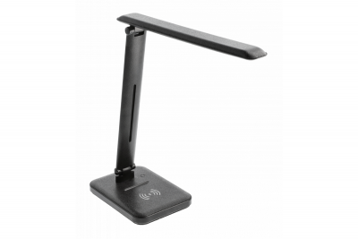 Decor Lampă de birou cu LED IZUKA 6W 400lm AC220-240V 50/60Hz încărcător inductiv CCT negru. 1208962497