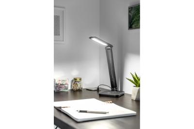 Decor Lampă de birou cu LED IZUKA 6W 400lm AC220-240V 50/60Hz încărcător inductiv CCT negru. 1208962497