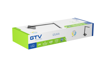 Decor Lampă de birou cu LED IZUKA 6W 400lm AC220-240V 50/60Hz încărcător inductiv CCT negru. 1208962497