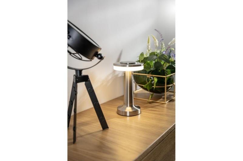 Decor Lampă de birou Monum 3W 200lm DC 5V 1A 3000 K 3 buc. Reglare intensitate baterie 1800 mAh inox. 1208962503