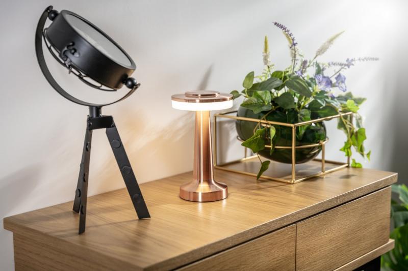 Decor Lampă de birou Monum 3W 200lm DC 5V 1A 3000 K 3 buc. Reglare intensitate baterie 1800 mAh cupru. 1208962506