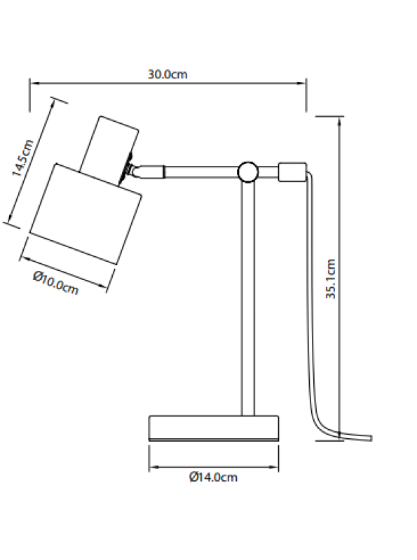 Decor Lampă de birou SELVIA II 6072 max.250V 50/60Hz 1*E14 max.25 W dia.10 cm IP20 auriu/negru 1208962516