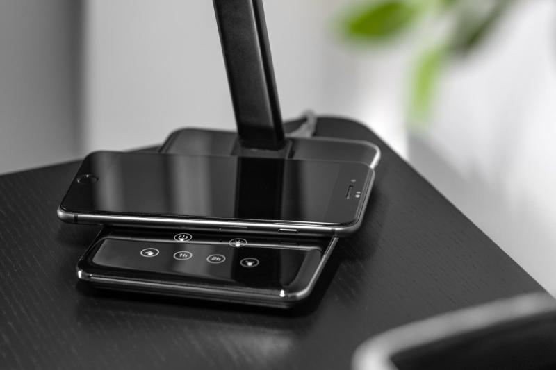 Decor Lampă de birou Tritton 6W 340lm AC220-240V 4-CCT Încărcare wireless USB PF>0 5 RA>80 negru 1208962518