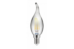 Lumină decorativă cu LED, FILAMENT, C35L, 27006, E14, 4W, 240lm, AC220-240V/ 50-60Hz, RA>80, 360° 1208962696