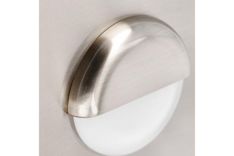 Decor Luminărie pentru scări cu LED ESCADA KB DC12V, formă pătrată, cu capac mat, 0,8W, 70lm, 4000K, cablu de inox de 150cm.