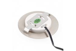 Decor Luminărie pentru scări cu LED-uri ESCADA OB DC12V, cu capac rotund mat, 0,8W, 70lm, 4000K, cablu inox de 150cm.