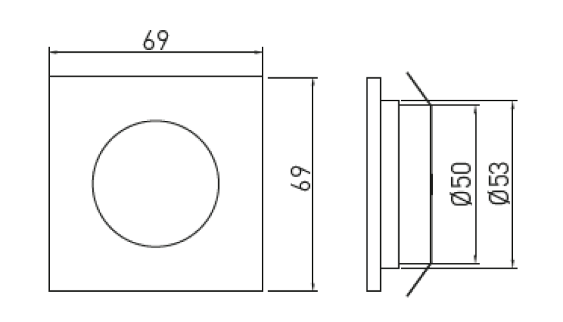 Decor Marbella Set de iluminat pentru bucătărie cu 3 spoturi încastrate pătrate, lumină albă caldă 1208962909