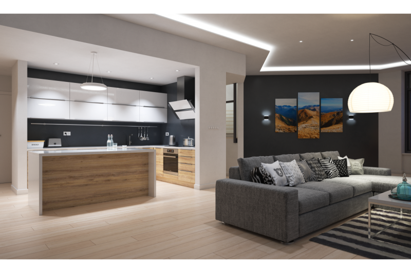 Decor Lustra LED LEON 35W 3200lm AC220-240V 50/60Hz 120° IP40 4000K suspendată/plafon alb 1208962911