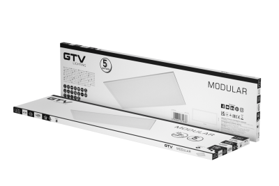 Lumină LED MODULAR, placă de spate, 120x30cm, 4000K, 40W, 4200lm, AC220-240V, PF>0,9, IP54, 5 ani, UGR<19 1208962998