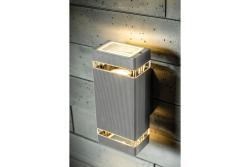 Decor Luminară de perete cu două direcții NESSA GU10 MAX. 2x50W IP54 AC220-240V 50/60Hz gri. 1208963008