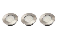 Set de iluminat pentru bucătărie Decor Barri cu 3 spoturi încastrate rotunde, lumină alb cald 1208963014